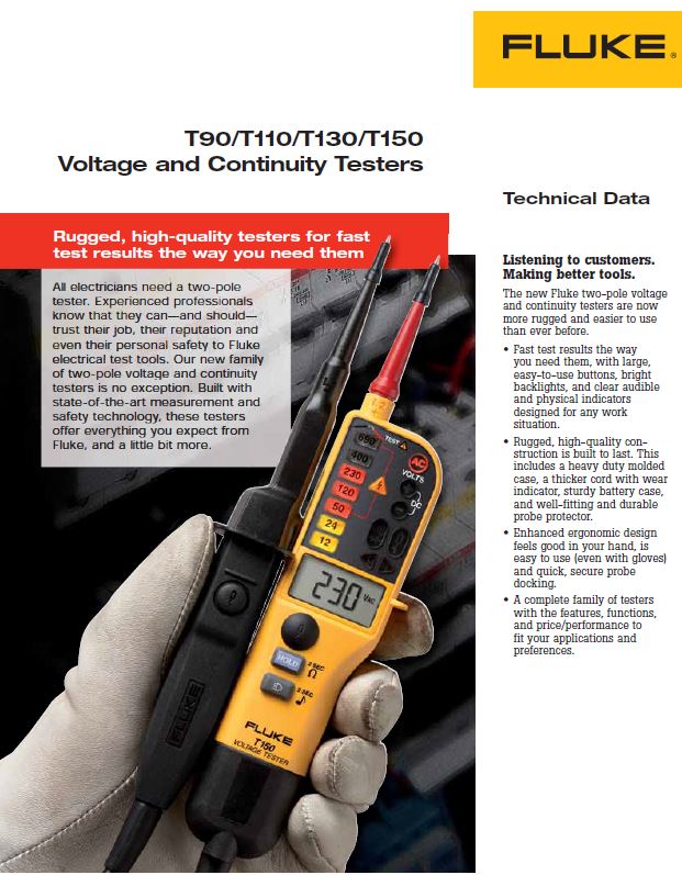 FLUKE-T150 데이터시트