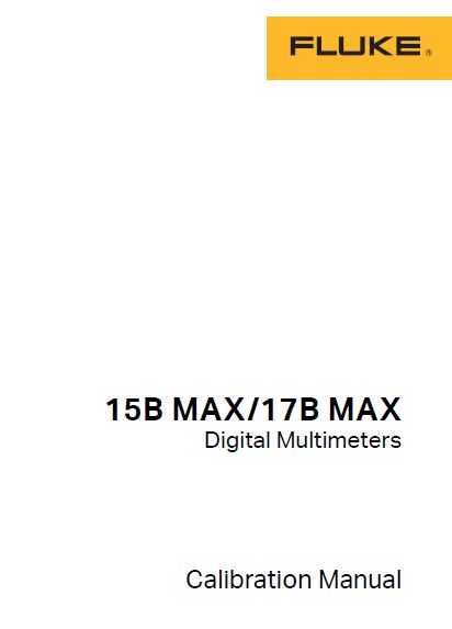 Fluke-15B Max 교정 설명서